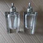 Princess House Crystal 3 inch Glass -Salt And Pepper Shakers