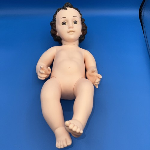 Vintage 1989 Liquinet Jesuskind Krippe Gelenkpuppe 16 Zoll Weihnachtskrippe - Bild 2 von 7