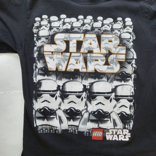 LEGO STAR WARS Storm Troopers Boy Child Shirt Size Med Black Cotton - Picture 12 of 18