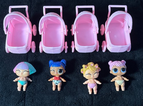 110+ Piece L.O.L. Surprise! Lot Lil Sister Sis Dolls Shoes Drinks Pets - Picture 9 of 12