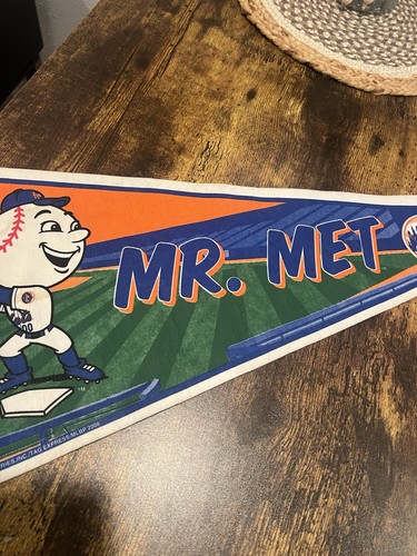 New York Mets Baseball Mr Met Pennant - Picture 3 of 10