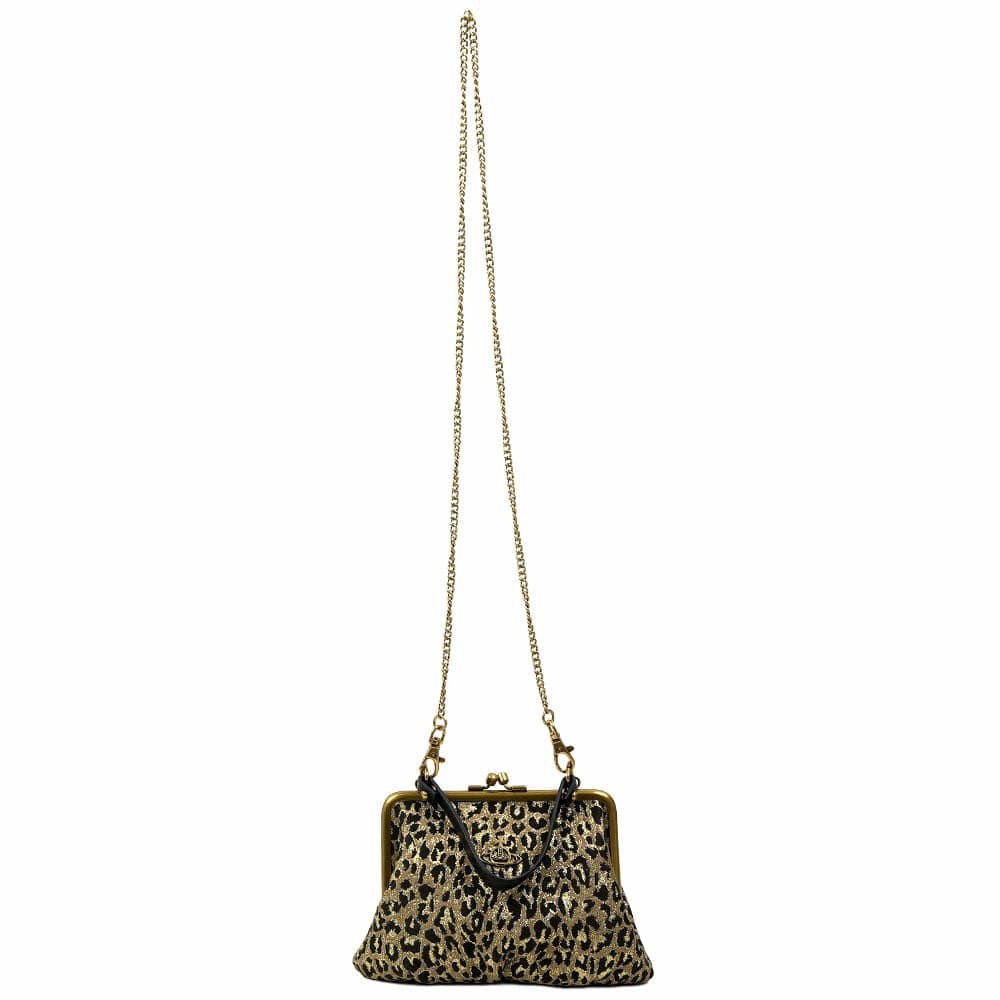 Vivienne Westwood Women's Brown Leopard Print Shoulder Bag with