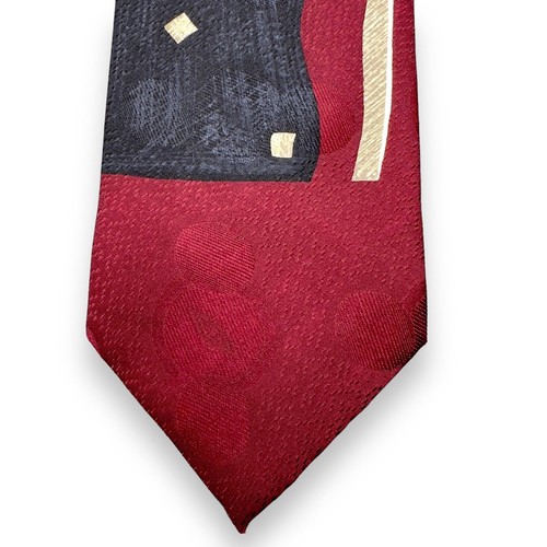 Corbata de vestir de seda Stefano Milano para hombre hecha en Italia patrón abstracto de bloques 60 3,75 - Imagen 5 de 10
