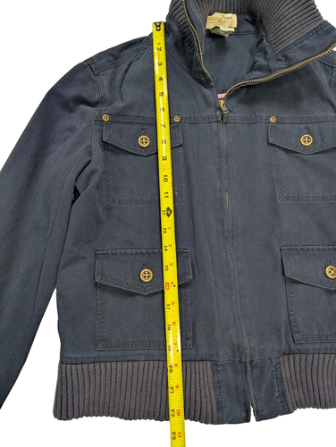 Chaqueta de moto china London Jean para mujer talla grande azul marino - Imagen 6 de 13