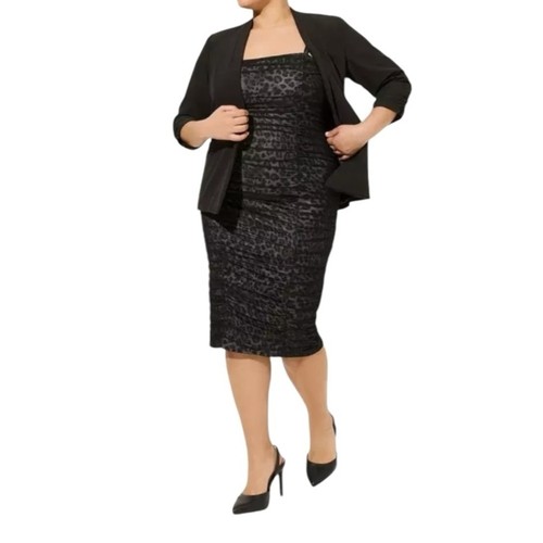 Blazer Torrid Talla 4 Blazer Negro Sin Cuello Elástico Talla 4X - Imagen 1 de 10