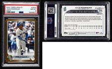 2022 Topps Update Gold /2022 Julio Rodriguez #US44 PSA 8 Rookie RC
