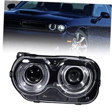  - For Dodge Challenger Headlight Assembly 2015 2016 2017 2018 2019 Halogen LH