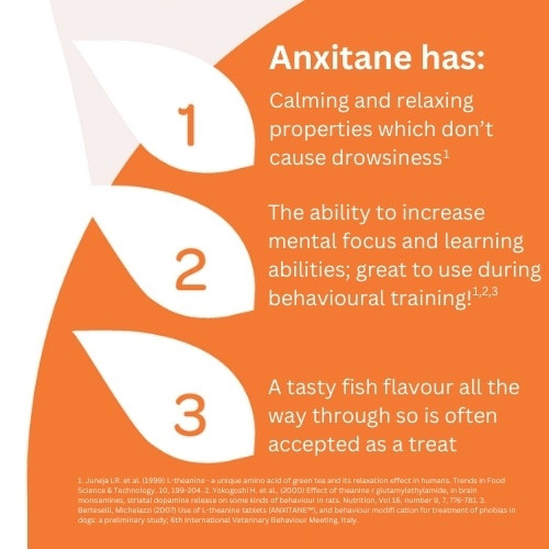 Anxitane Chewable Tablets | Dogs, Cats | Behaviour & Calming - Picture 3 of 7