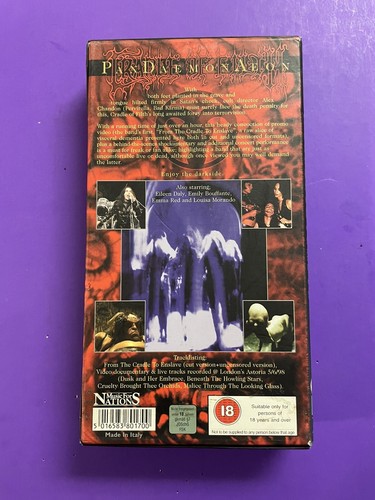 CRADLE OF FILTH PanDaemonAeon VHS 1999 With Booklet Metal Blade Tested - Picture 2 of 8