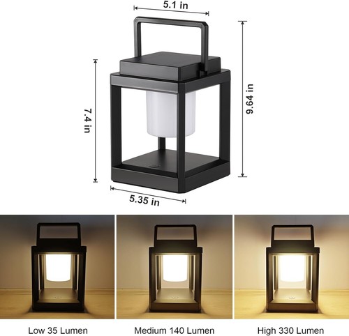 Solar Lantern Outdoor Table Lamp Portable Hanging Camping LED Lights Waterproof - Picture 4 of 16