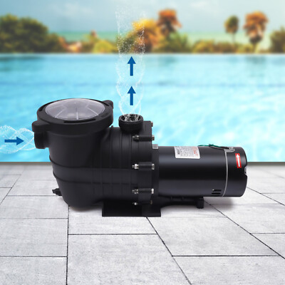 #ad #ad 1.5hp In ground Swimming Pool Pump 1 Speed Motor Strainer High flow Pool Pump