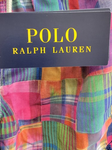 Polo Ralph Lauren Traveler Ikat Patchwork Swim Trunks Boys 7 Multi Elastic Waist - Picture 17 of 18