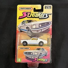 2005 Matchbox Streakers - 1965 Ford Mustang GT White #8 
