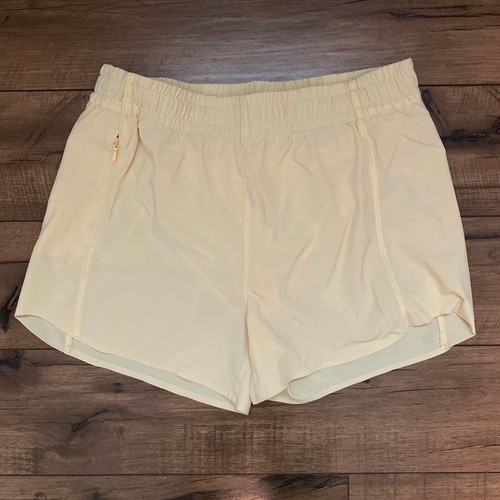 Athleta Girl XXL/16 Running Shorts Yellow & Blue - Picture 3 of 10