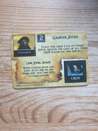 Pirates of The Spanish Main Constructible Strategy Crew/Treasure Card Singles - Picture 32 of 57