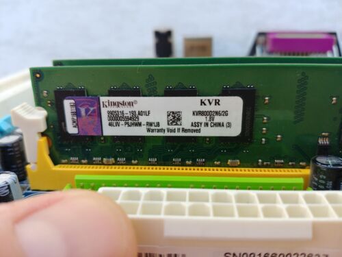 gigabyte motherboard GA-G31M-es2c rev 1.1 4GB DDR2 Xeon E5420 quad CPU sticker - Picture 4 of 5