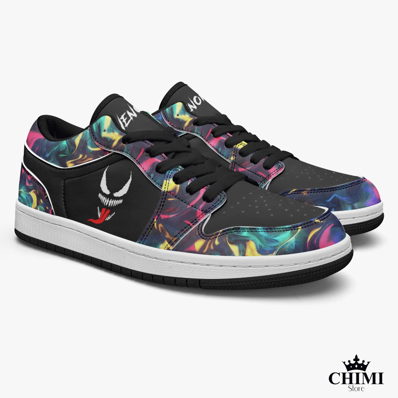 Venom Top Leather Sneakers Comic Book Collectible Sneaker