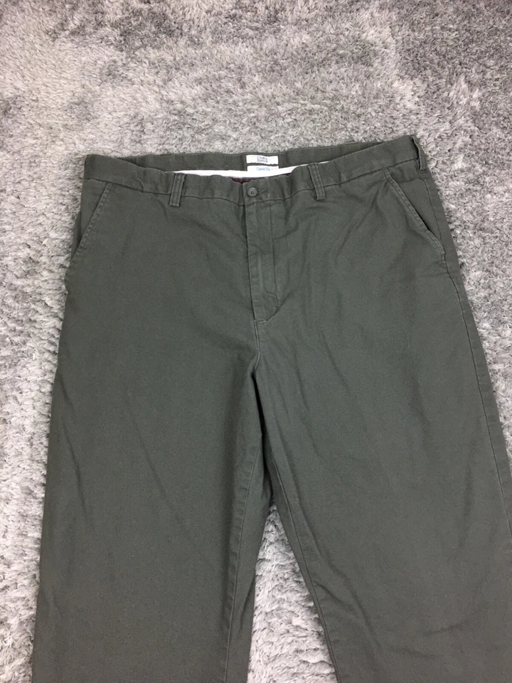 Pantalones chinos Croft & Barrow caqui a cuadros para hombre talla 40x32 forrados grises Foto 2 de 4