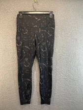 Active Life Women’s  Workout Leggings, Black Pattern Size S