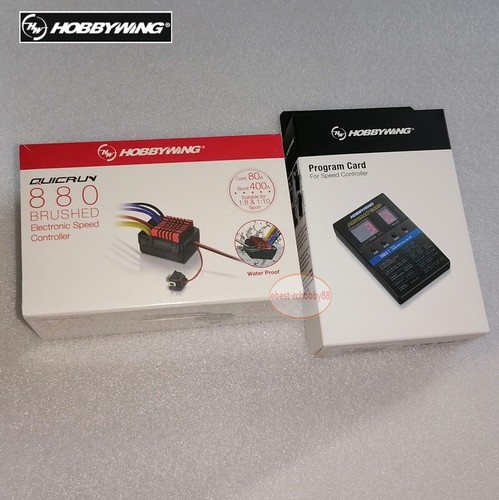 Combo Hobbywing QUICRUN WP 880 Dual Brushed ESC Program Card For RC 1:8 1:10 Car - Picture 4 of 13