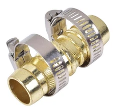 Lot of 4 Garden Hose Joint Connector 1/2" With Champs  Metal Hose Coupling