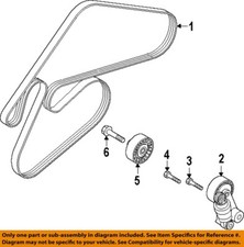 HYUNDAI OEM 2020 Palisade Cooling Belts Pulleys-Serpentine Belt 252123LAA0