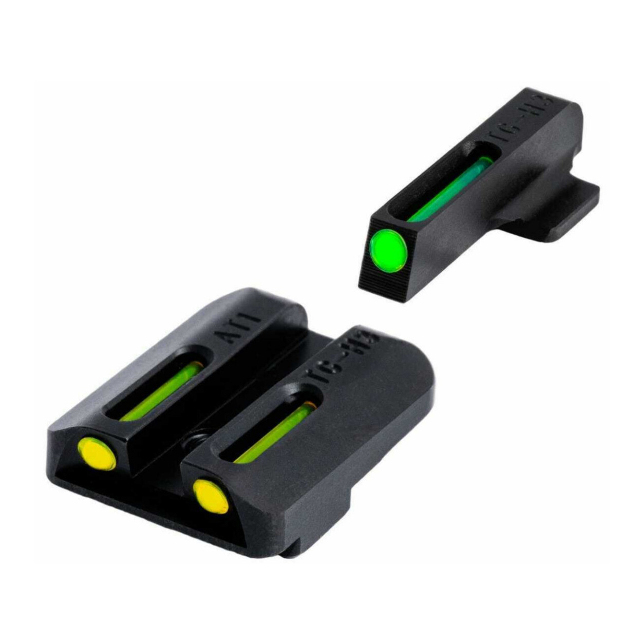 Набор прицельных приспособлений для пистолета TruGlo TFO Glock Low Зеленый спереди Желтый сзади