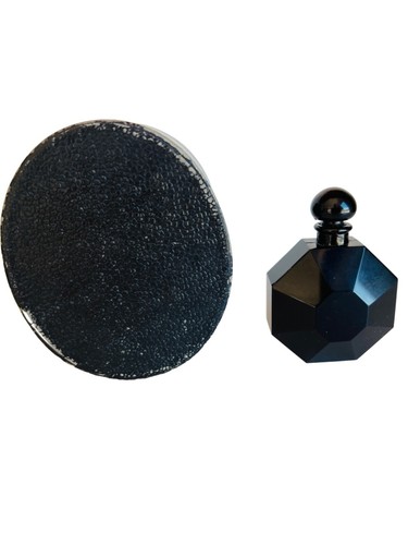 Botella de perfume negra Baccarat Le Diamant Noir Mas Madrid Art Deco Süe et Mare - Imagen 5 de 6