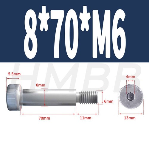 M3 - M10 Shoulder Bolt Screws A2ss 4mm - 12mm Shaft OD Allen Socket Head - Picture 61 of 105