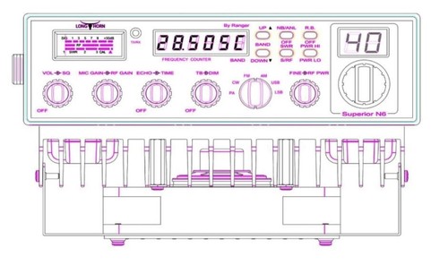 Banda Ranger LongHorn Superior N6 10M AM/FM/SSB/CW con afinación por Bells 🔔!! - Imagen 5 de 12