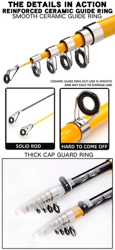 Carbon Fiber Fishing Rod Or Rod Reel Combos Portable Telescopic Fishing Pole - Picture 16 of 27