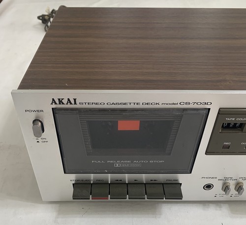 AKAI CS-703D CASSETTE DECK **Works But Auto Stop Engages After A Few Seconds** - Picture 2 of 8