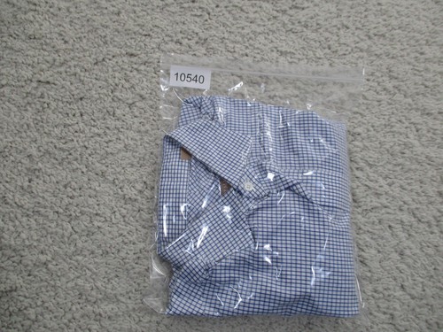 Gitman Brothers Shirt Mens 16 33 Blue Check Button Long Sleeve Cotton USA A2 - Picture 10 of 10