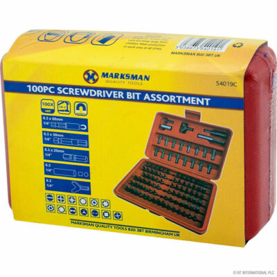 100-TEILIGES SICHERHEITSSCHRAUBENDREHER TORX SECHSKANT-BIT-SET UMFASSENDER SCHRAUBENDREHER 54019C
