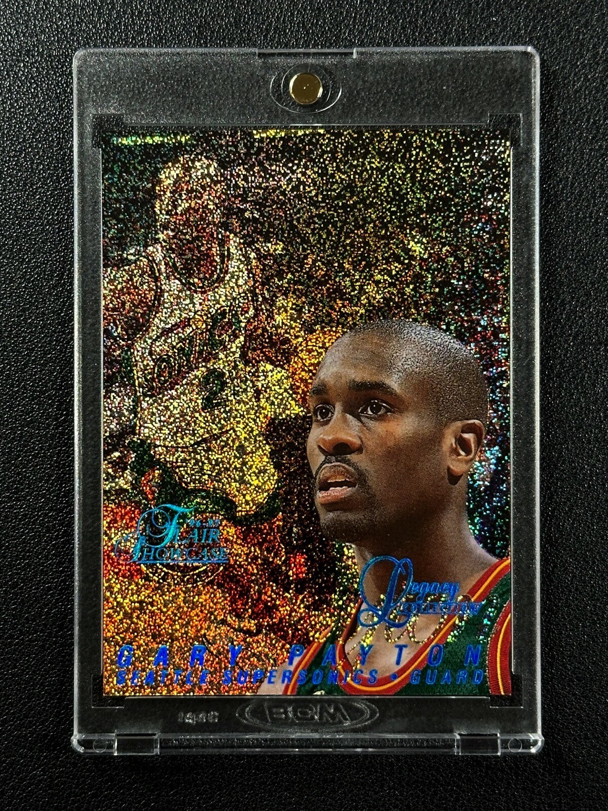 GARY PAYTON 1996-97 FLAIR SHOWCASE #7 ROW 0 LEGACY COLLECTION 129/150