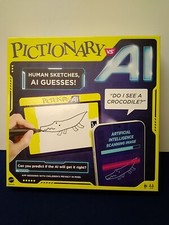 Pictionary vs. AI Board Game -A.I. Artificial Intelligence Board Game Ages 8+