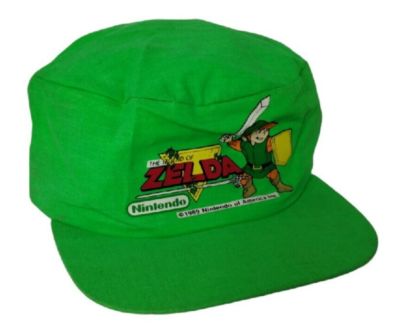 Vintage Nintendo The Legend of Zelda 1989 Green Painters Cap