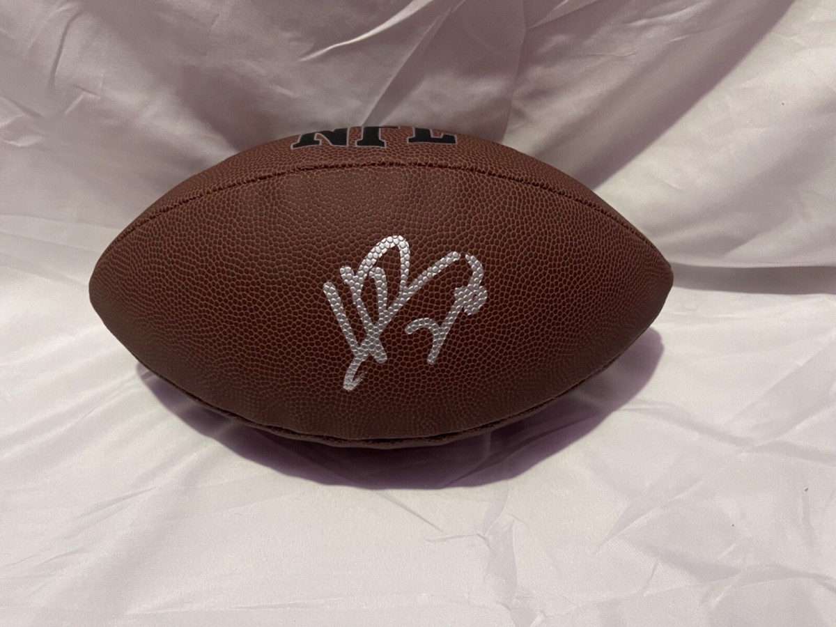 Warrick Dunn Tampa Bay Buccaneers Falcons signed football proof COA autographed Warrick Dunn Tampa Bay Buccaneers Falcons signed football proof COA autographed
