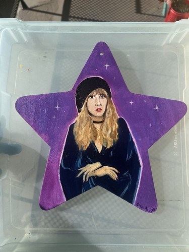 Stevie Nicks Oil Painting Original One Of A Kind Star Fleetwood Mac Rare Signed - Picture 5 of 5