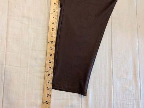 All Worthy Damen Kunstleder Leggings Set Größe 5X Oliv Und Braun Leggings - Bild 9 von 14