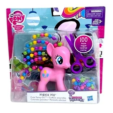 My Little Pony 2015 Pinkie Pie 6" Tall Cutie Twisty Do 100 Hair Bead MLP Toys 4+