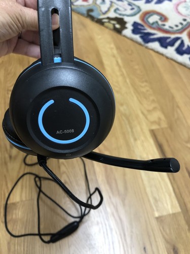 Cyber Acoustics AC-5008 USB Headset, In Line Controls for Volume, Mic Mute - Picture 5 of 5