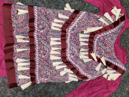 Native American Youth Girl's JingleDance Dress Overall 24" Waist 16" Sleeve 16" - Picture 3 of 8