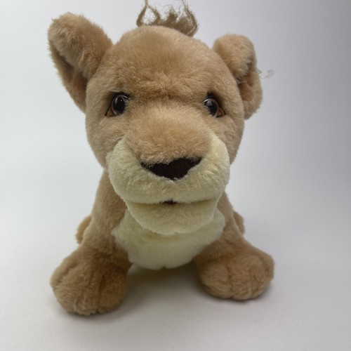 Vintage Plüsch Baby Löwe Jungtier Zirkus Safari Zoo Wildtiere Zitronenholz Stofftier - Bild 6 von 11