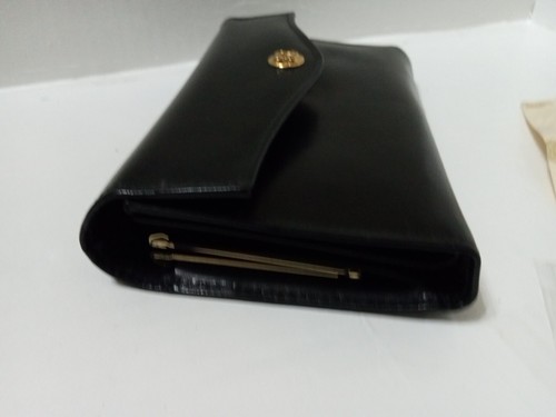 Bosca Wallet Old Leather Framed Checkbook Clutch Wallet Black - Picture 14 of 15