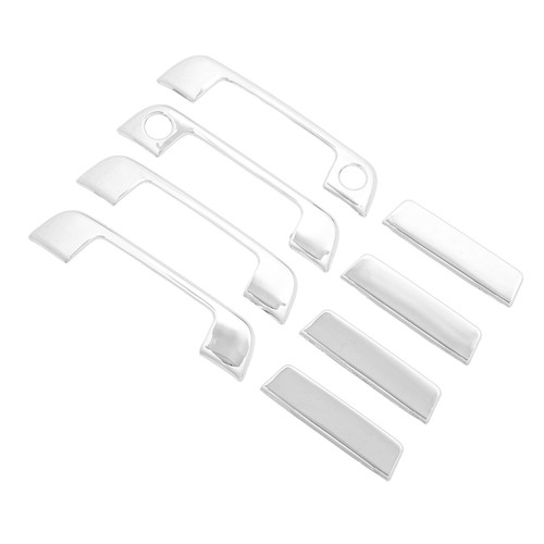 4 Sets Exterior Door Handle Cover ABS Chrome Weatherproof for E32 E34 E36 - Foto 4 di 12