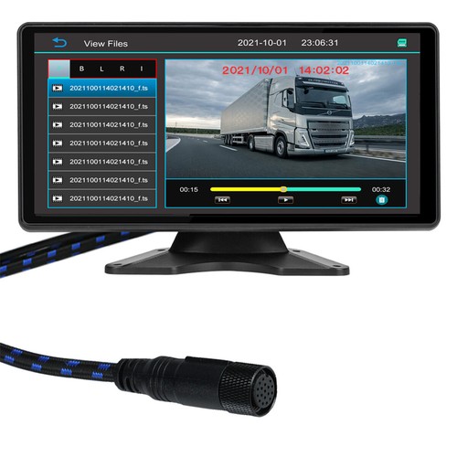 5CH 10.36" Quad Monitor DVR 5 Backup Camera For Truck Semi Box Bus RV Caravan - Picture 6 of 19