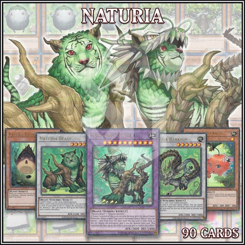 NATURIA DECK 90 | Exterio Barkion Cherries Beast Bamboo Shoot Cherries YuGiOh🔥 - 第 1/3 張圖片