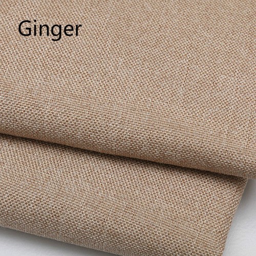 Cotton Linen Fabric Cloth Thickened Cushion Cover Sofa Pillow Solid Color Craft - Picture 14 of 21
