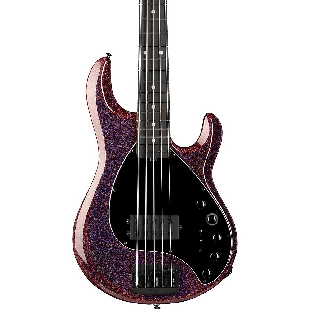 Ernie Ball Music Man DarkRay 5 H Эбонитовый гриф 5-Струнный бас-гитара Dark Rainbow